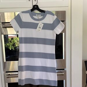 Striped Blue and White Dress NWT